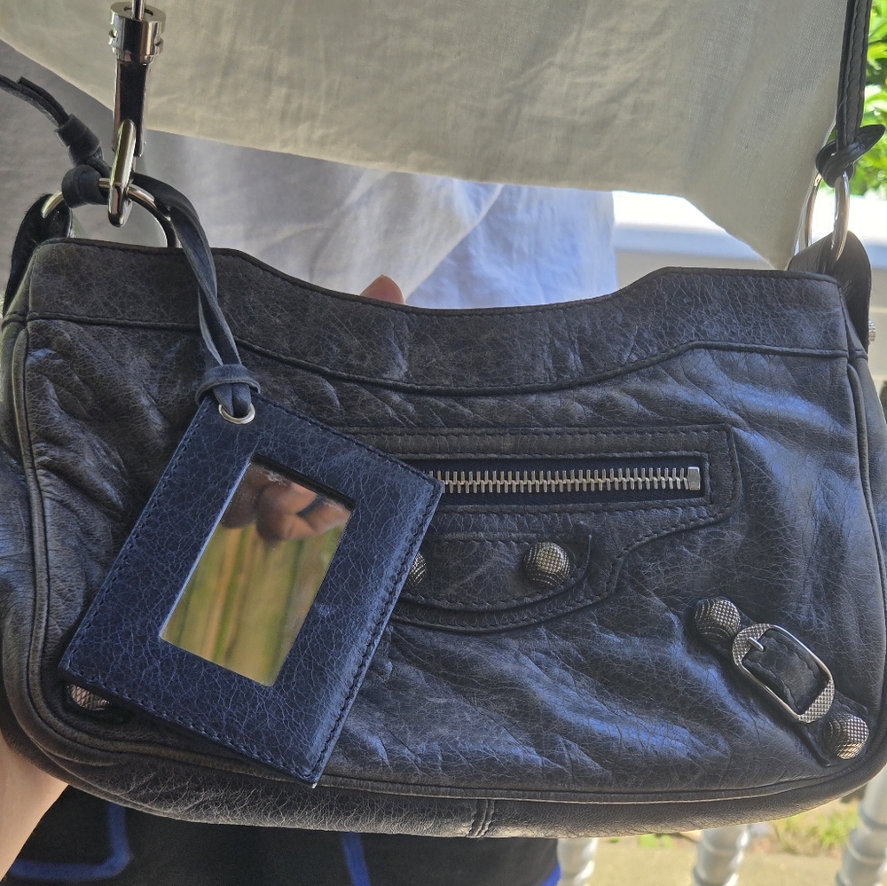 Balenciaga Motocross bodyStrap Blue/lite Blue Distressed. - Picture 10 of 16